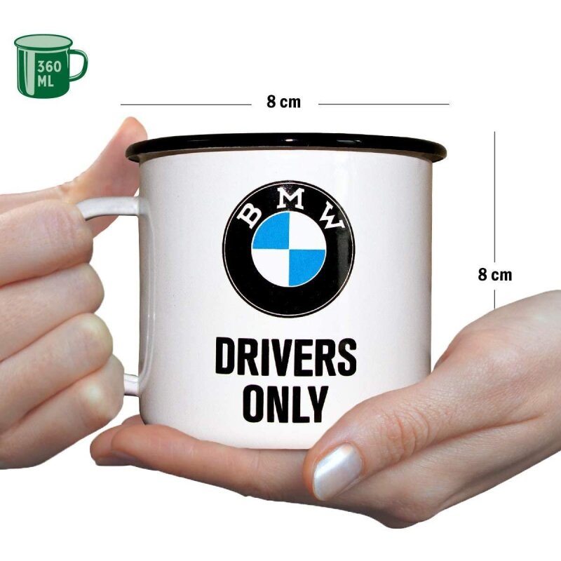 Nostalgic-Art - Emaille-Becher - BMW - BMW Drivers Only, 13,95 €